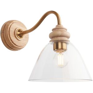 Luxia Aylesford Glass Wall Light - Light Wood - Wall Light Luxia Aylesford Glass Wall Light - Light Wood - Wall Light