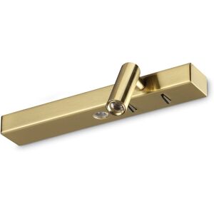 IDEAL LUX LIGHTING Bonne Nuit Right LED Reading Wall Light Brass 3000K IDEAL LUX LIGHTING Bonne Nuit Right LED Reading Wall Light Brass 3000K