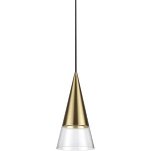 IDEAL LUX LIGHTING Cono Dome Pendant Ceiling Light Brass IDEAL LUX LIGHTING Cono Dome Pendant Ceiling Light Brass