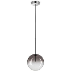 IDEAL LUX LIGHTING Equinoxe 20cm Globe Pendant Ceiling Light Smoke Grey IDEAL LUX LIGHTING Equinoxe 20cm Globe Pendant Ceiling Light Smoke Grey