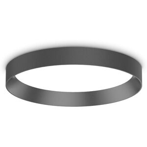 IDEAL LUX LIGHTING Fly 35cm LED Flush Ceiling Light Black 2700K IP40 IDEAL LUX LIGHTING Fly 35cm LED Flush Ceiling Light Black 2700K IP40