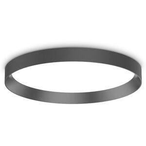 IDEAL LUX LIGHTING Fly 45cm LED Flush Ceiling Light Black 2700K IP40 IDEAL LUX LIGHTING Fly 45cm LED Flush Ceiling Light Black 2700K IP40