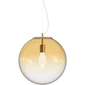 IDEAL LUX LIGHTING Mapa Clear 40cm Globe Pendant Ceiling Light Amber IDEAL LUX LIGHTING Mapa Clear 40cm Globe Pendant Ceiling Light Amber