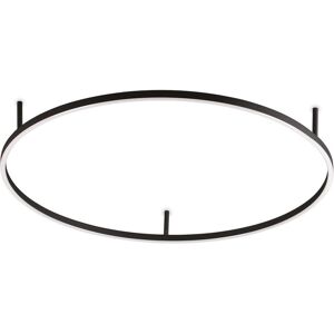 IDEAL LUX LIGHTING Oracle Slim 90cm Non Dim 4000K Round Integrated LED Semi Flush Ceiling Light Black IDEAL LUX LIGHTING Oracle Slim 90cm Non Dim 4000K Round Integrated LED Semi Flush Ceiling Light Black