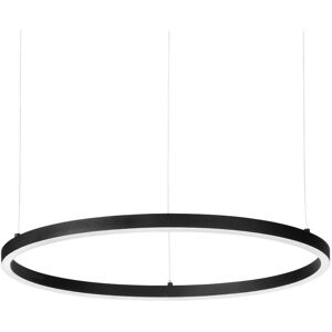 IDEAL LUX LIGHTING Oracle Slim 70cm DALI Dimmable 4000K Round Integrated LED Pendant Ceiling Light Black IDEAL LUX LIGHTING Oracle Slim 70cm DALI Dimmable 4000K Round Integrated LED Pendant Ceiling Light Black