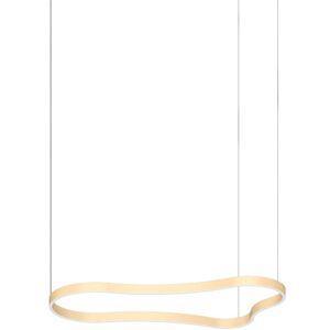 IDEAL LUX LIGHTING Waves 125cm Integrated LED Pendant Ceiling Light Gold 3000K IDEAL LUX LIGHTING Waves 125cm Integrated LED Pendant Ceiling Light Gold 3000K