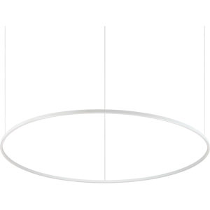 IDEAL LUX LIGHTING Oracle Slim 150cm Non Dim 2700K Round Integrated LED Pendant Ceiling Light White IDEAL LUX LIGHTING Oracle Slim 150cm Non Dim 2700K Round Integrated LED Pendant Ceiling Light White