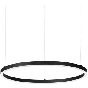 IDEAL LUX LIGHTING Oracle Slim 50cm Non Dim 2700K Round Integrated LED Pendant Ceiling Light Black IDEAL LUX LIGHTING Oracle Slim 50cm Non Dim 2700K Round Integrated LED Pendant Ceiling Light Black