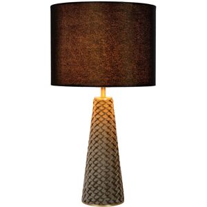 Lucide Lighting Extravaganza Velvet Retro Table Lamp - Ø 25cm - 1xE27 - Black Lucide Lighting Extravaganza Velvet Retro Table Lamp - Ø 25cm - 1xE27 - Black