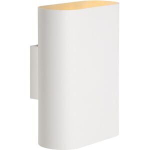 Lucide Lighting Ovalis Modern Up Down Wall Light - 2xE14 - White Lucide Lighting Ovalis Modern Up Down Wall Light - 2xE14 - White
