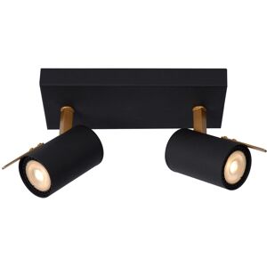 Lucide Lighting Grony Modern Twin Ceiling Spotlight - LED Dim to warm - GU10 - 2x5W 2200K/3000K - Black Lucide Lighting Grony Modern Twin Ceiling Spotlight - LED Dim to warm - GU10 - 2x5W 2200K/3000K - Black