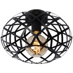 Lucide Lighting Wolfram Modern Flush Ceiling Light - Ø 30cm - 1xE27 - Black Lucide Lighting Wolfram Modern Flush Ceiling Light - Ø 30cm - 1xE27 - Black