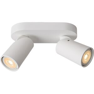 Lucide Lighting Xyrus Modern Twin Ceiling Spotlight - LED Dim to warm - GU10 - 2x5W 2200K/3000K - White - Special Offer Lucide Lighting Xyrus Modern Twin Ceiling Spotlight - LED Dim to warm - GU10 - 2x5W 2200K/3000K - White - Special Offer