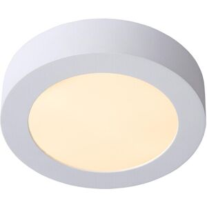 Lucide Lighting Brice-Led Modern Flush Ceiling Light Bathroom - Ø 18cm - LED Dim. - 1x12W 3000K - IP44 - White Lucide Lighting Brice-Led Modern Flush Ceiling Light Bathroom - Ø 18cm - LED Dim. - 1x12W 3000K - IP44 - White