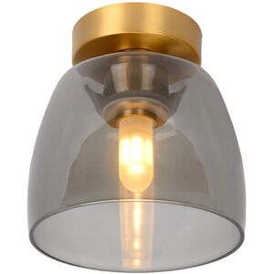Lucide Lighting Tyler Retro Flush Ceiling Light Bathroom - Ø 16,1cm - 1xG9 - IP44 - Matt Gold, Brass Lucide Lighting Tyler Retro Flush Ceiling Light Bathroom - Ø 16,1cm - 1xG9 - IP44 - Matt Gold, Brass