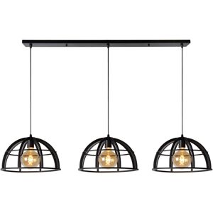 Lucide Lighting Dikra Modern Bar Pendant Light - Ø 40cm - 3xE27 - Black Lucide Lighting Dikra Modern Bar Pendant Light - Ø 40cm - 3xE27 - Black