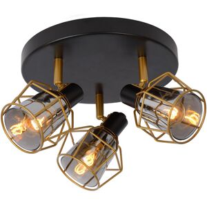 Lucide Lighting Nila Vintage Ceiling Spotlight - Ø 36cm - 3xE14 - Black Lucide Lighting Nila Vintage Ceiling Spotlight - Ø 36cm - 3xE14 - Black
