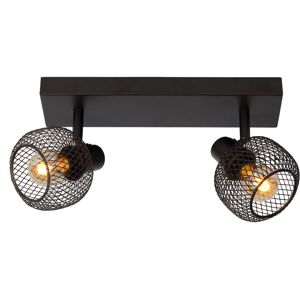 Lucide Lighting Maren Retro Twin Ceiling Spotlight - 2xE14 - Black Lucide Lighting Maren Retro Twin Ceiling Spotlight - 2xE14 - Black