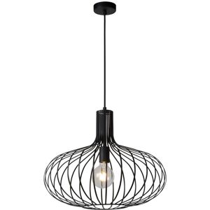 Lucide Lighting Manuela Vintage Pendant Light - Ø 50cm - 1xE27 - Black Lucide Lighting Manuela Vintage Pendant Light - Ø 50cm - 1xE27 - Black