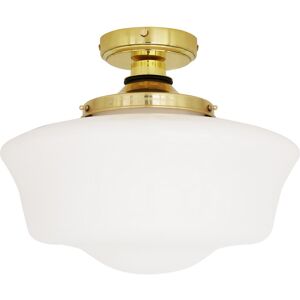 Mullan Lighting Anath Bathroom Ceiling Light, Polished Brass, IP44 Mullan Lighting Anath Bathroom Ceiling Light, Polished Brass, IP44