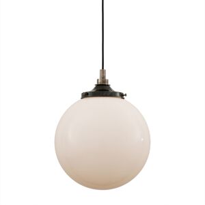 Mullan Lighting Pelagia Bathroom 35cm Globe Pendant, Antique Silver, IP44 Mullan Lighting Pelagia Bathroom 35cm Globe Pendant, Antique Silver, IP44