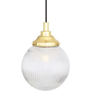 Mullan Lighting Cherith Bathroom Globe Pendant Light, Polished Brass, IP44 Mullan Lighting Cherith Bathroom Globe Pendant Light, Polished Brass, IP44