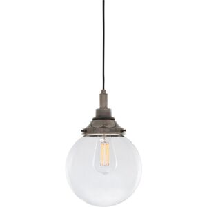 Mullan Lighting Laguna Bathroom 20cm Globe Pendant, Antique Silver, IP44 Mullan Lighting Laguna Bathroom 20cm Globe Pendant, Antique Silver, IP44