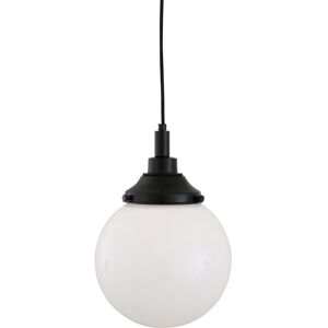 Mullan Lighting Pelagia Bathroom 20cm Globe Pendant, Matt Black, IP44 Mullan Lighting Pelagia Bathroom 20cm Globe Pendant, Matt Black, IP44