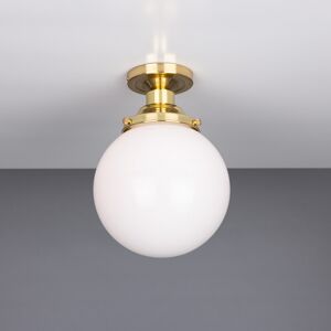 Mullan Lighting Yerevan 20cm Globe Ceiling Light, Polished Brass Mullan Lighting Yerevan 20cm Globe Ceiling Light, Polished Brass