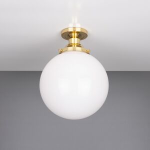 Mullan Lighting Yerevan 25cm Globe Ceiling Light Fitting, Polished Brass Mullan Lighting Yerevan 25cm Globe Ceiling Light Fitting, Polished Brass