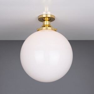 Mullan Lighting Yerevan 30cm Globe Ceiling Fitting, Polished Brass Mullan Lighting Yerevan 30cm Globe Ceiling Fitting, Polished Brass