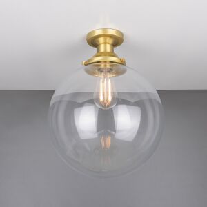 Mullan Lighting Riad 30cm Globe Ceiling Light, Satin Brass Mullan Lighting Riad 30cm Globe Ceiling Light, Satin Brass