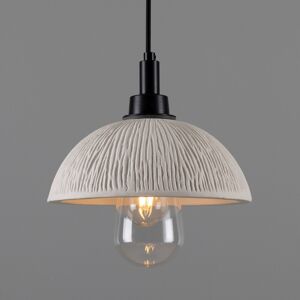 Mullan Lighting Kingii Bathroom Pendant Matte White Striped, Matte Black, IP44 Mullan Lighting Kingii Bathroom Pendant Matte White Striped, Matte Black, IP44