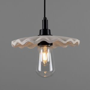 Mullan Lighting Kirhii Bathroom Pendant Matte White Striped, Matte Black, IP44 Mullan Lighting Kirhii Bathroom Pendant Matte White Striped, Matte Black, IP44