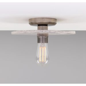 Mullan Lighting Bog Oak Ceiling Light, Marbled, Antique Silver Mullan Lighting Bog Oak Ceiling Light, Marbled, Antique Silver