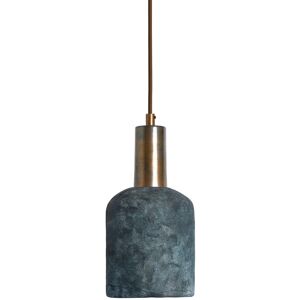 Mullan Lighting Osier Pendant Blue Earth, Antique Brass Mullan Lighting Osier Pendant Blue Earth, Antique Brass