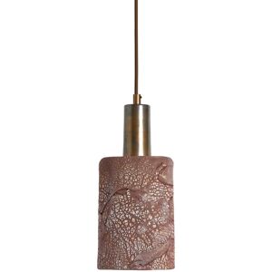 Mullan Lighting Senna Pendant Red Iron, Antique Brass Mullan Lighting Senna Pendant Red Iron, Antique Brass