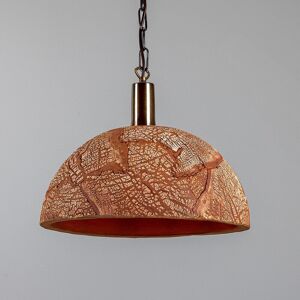 Mullan Lighting Kauri Dome Pendant 37cm Red Iron, Antique Brass Mullan Lighting Kauri Dome Pendant 37cm Red Iron, Antique Brass