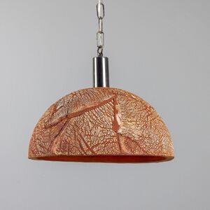 Mullan Lighting Kauri Dome Pendant 37cm Red Iron, Antique Silver Mullan Lighting Kauri Dome Pendant 37cm Red Iron, Antique Silver