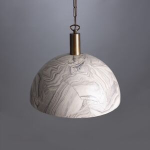 Mullan Lighting Kauri Dome Pendant 37cm Marbled, Antique Brass Mullan Lighting Kauri Dome Pendant 37cm Marbled, Antique Brass