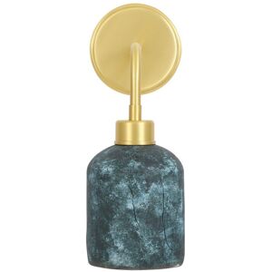 Mullan Lighting Osier Wall Light Blue Earth, Satin Brass Mullan Lighting Osier Wall Light Blue Earth, Satin Brass