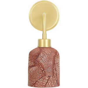 Mullan Lighting Osier Wall Light Red Iron, Satin Brass Mullan Lighting Osier Wall Light Red Iron, Satin Brass