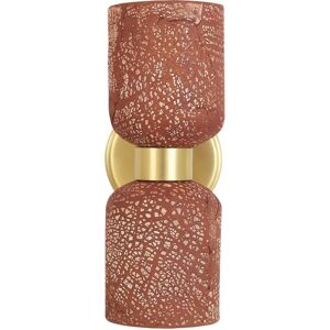 Mullan Lighting Sakura Wall Light Red Iron, Satin Brass Mullan Lighting Sakura Wall Light Red Iron, Satin Brass