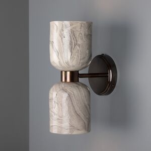 Mullan Lighting Sakura Wall Light Marbled, Antique Brass Mullan Lighting Sakura Wall Light Marbled, Antique Brass