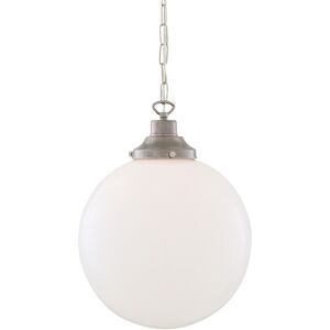 Mullan Lighting Yerevan 30cm Globe Pendant, Antique Silver Mullan Lighting Yerevan 30cm Globe Pendant, Antique Silver
