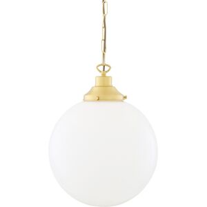Mullan Lighting Yerevan 30cm Globe Pendant, Satin Brass Mullan Lighting Yerevan 30cm Globe Pendant, Satin Brass