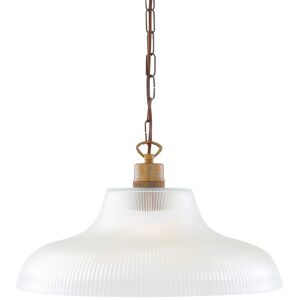 Mullan Lighting London 40cm Prismatic Railway Dome Pendant, Antique Brass Mullan Lighting London 40cm Prismatic Railway Dome Pendant, Antique Brass