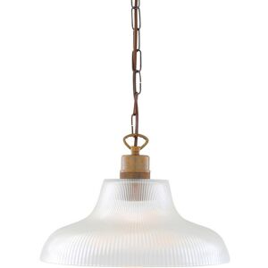Mullan Lighting London 30cm Railway Dome Pendant, Antique Brass Mullan Lighting London 30cm Railway Dome Pendant, Antique Brass