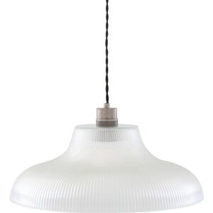 Mullan Lighting Mono 40cm Railway Dome Pendant, Antique Silver Mullan Lighting Mono 40cm Railway Dome Pendant, Antique Silver