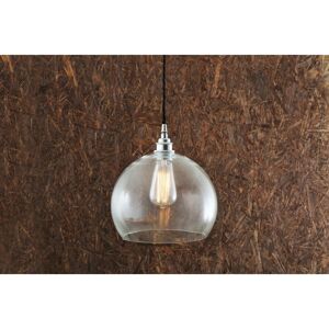 Mullan Lighting Eden 25cm Dome Pendant, Polished Chrome Mullan Lighting Eden 25cm Dome Pendant, Polished Chrome
